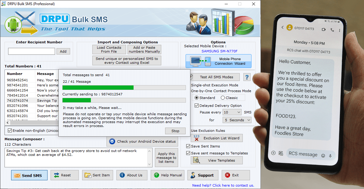 Bulk SMS Software - Professional